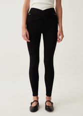 Ovs Leggings With Cut-Out Details